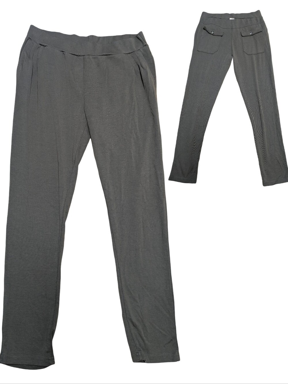 Vive Maria XL Knit Pull On Stretch Casual Pants With Flap Back Pockets
